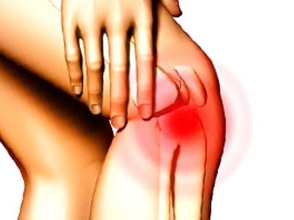 Bursting knee pain caused by meniscus injury