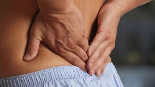 Lower back discomfort in lower back osteochondrosis